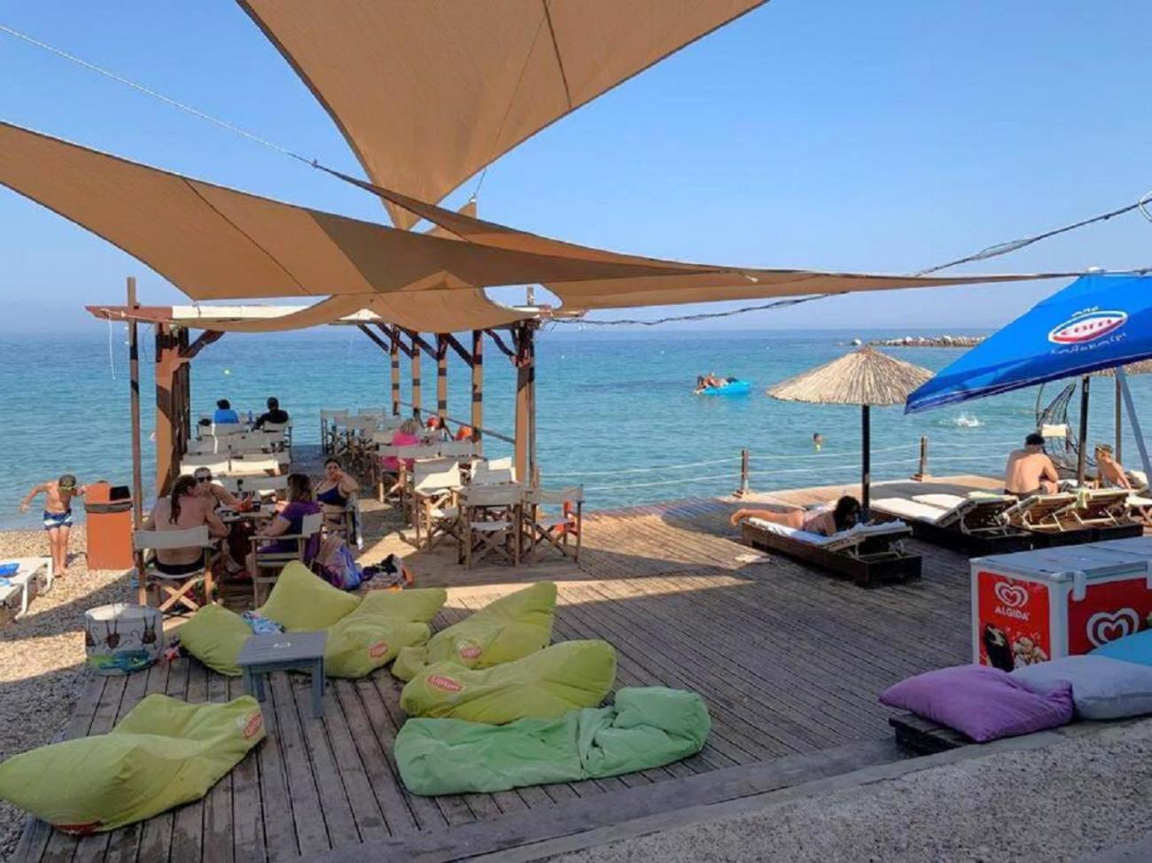 Blue Flag Award Winning Ormos Lo Beach: Home 1 Vrontados Exterior photo